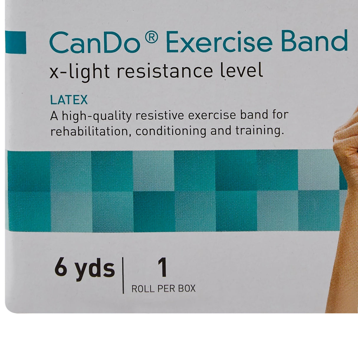 McKesson CanDo Exercise Resistance Band, Yellow, X-Light, 5" x 6 Yard