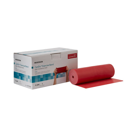 McKesson CanDo Exercise Resistance Band, Red, Light Resistance, 6 Yard