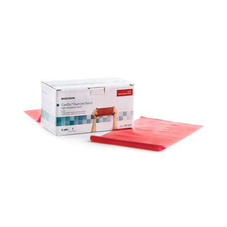McKesson CanDo Exercise Resistance Band, Red, Light Resistance, 6 Yard