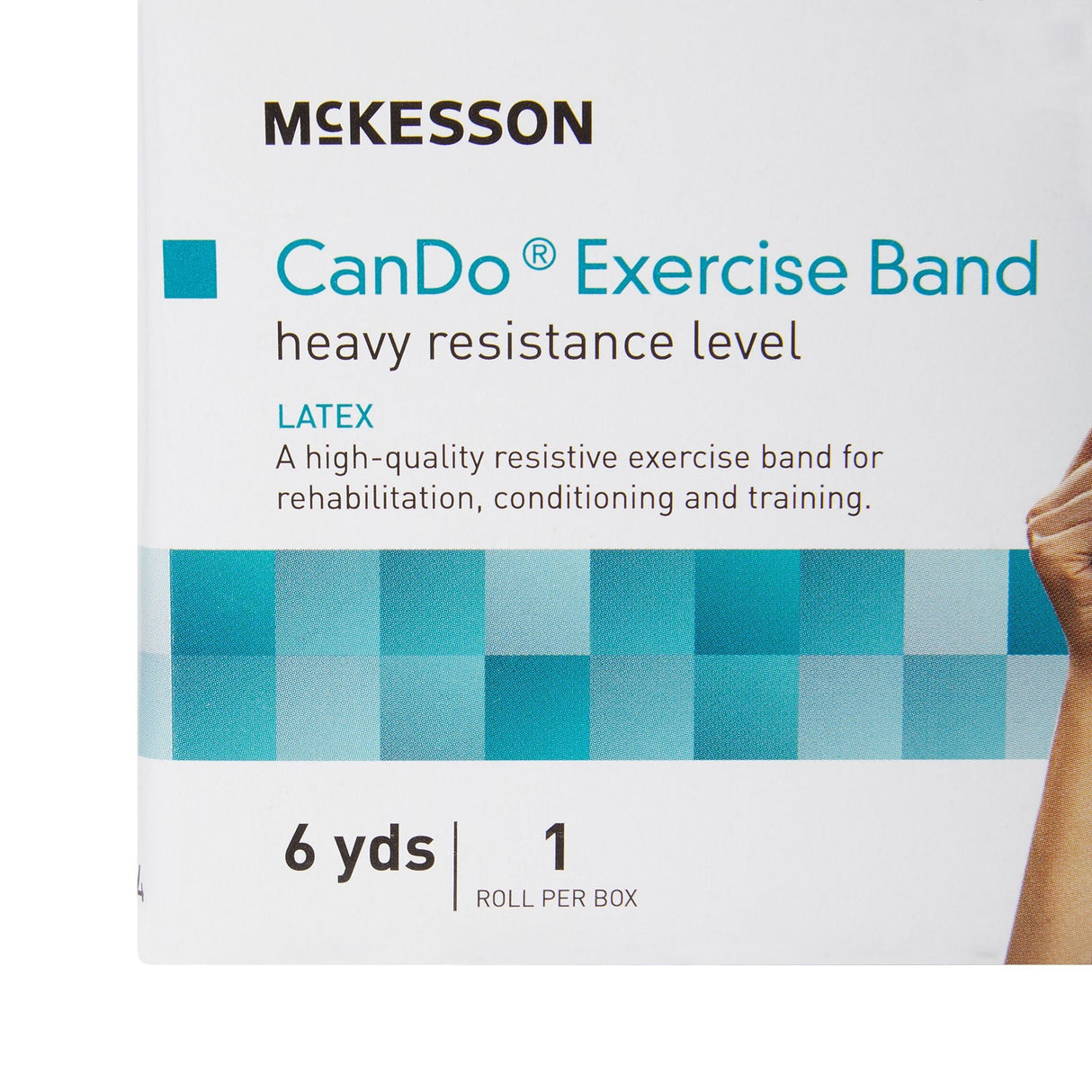 McKesson CanDo Exercise Resistance Band, Blue, Heavy, 5" x 6 Yard