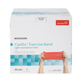 McKesson Exercise Resistance Band, Red, Light, 5" x 50 Yard