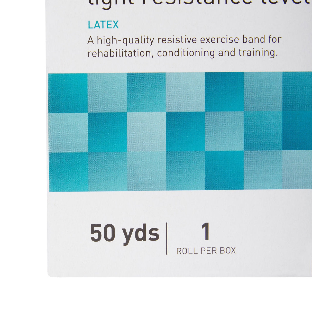 McKesson Exercise Resistance Band, Red, Light, 5" x 50 Yard