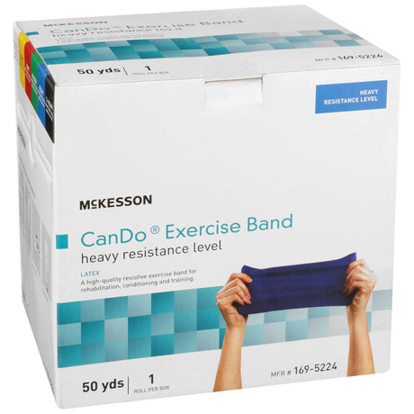 McKesson Exercise Resistance Band, Heavy Resistance, Blue, 5" x 50 Yard