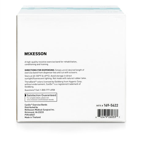 McKesson CanDo Exercise Resistance Band, Red, Light Resistance, 5" x 50 Yard