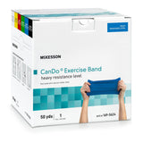 McKesson CanDo Exercise Resistance Band, Blue, Heavy, 5" x 50 Yard