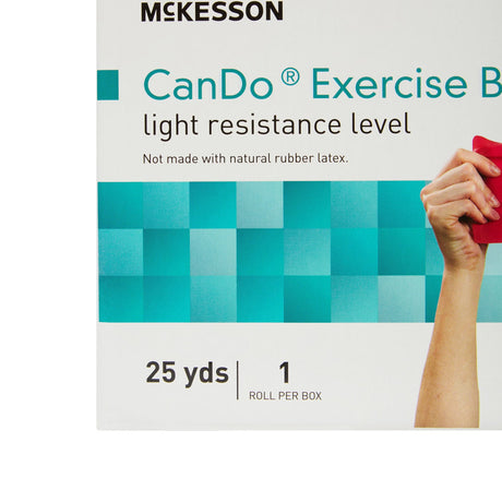 McKesson Exercise Resistance Band, Red, Light, 25 Yard