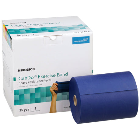 McKesson CanDo Exercise Resistance Band, Blue, Heavy, 5" x 25 Yard