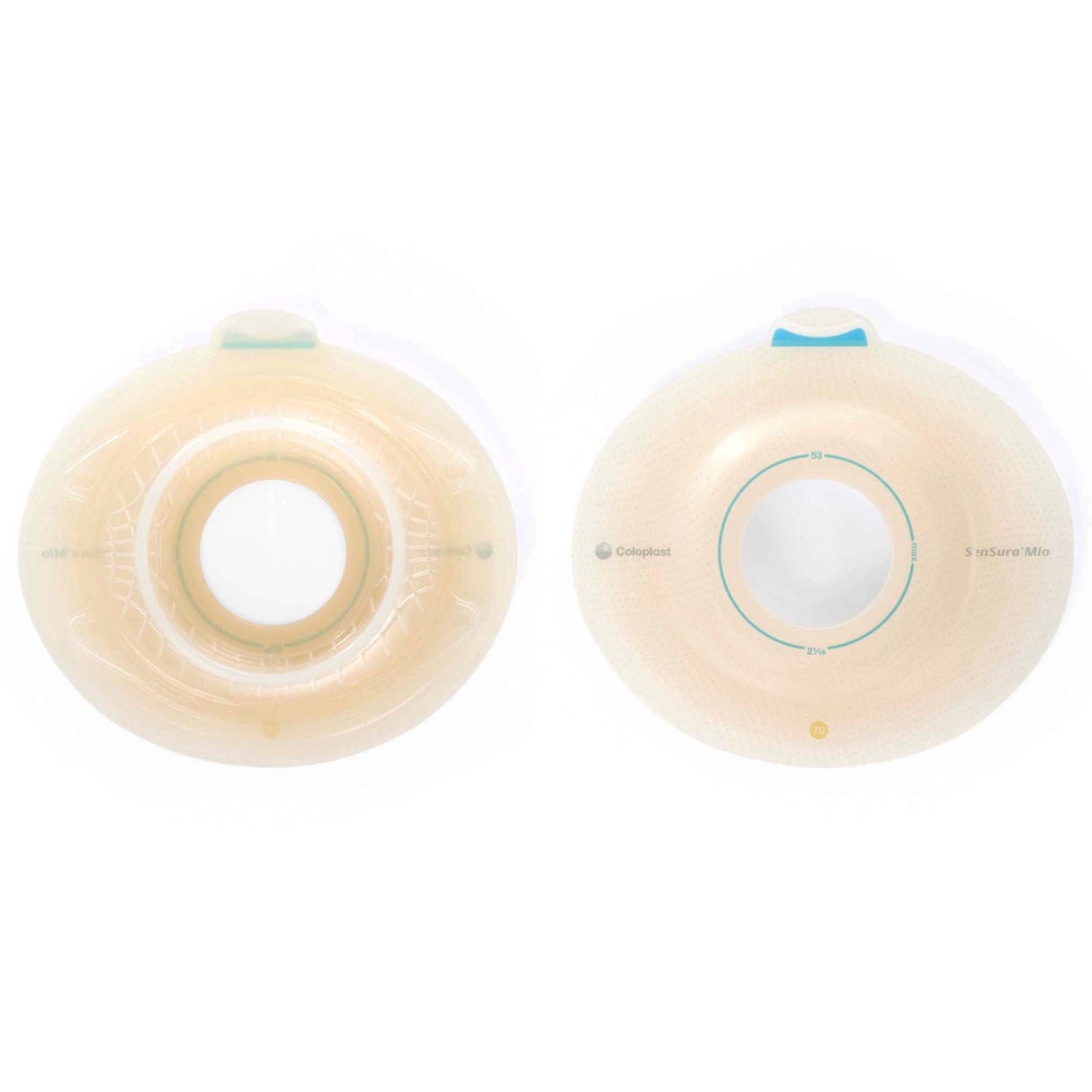 Coloplast SenSura Mio Click Two-Piece Skin Barrier, Deep Convex, 60 mm Flange, Blue