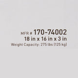 Seat Cushion McKesson 18 W X 16 L X 3 D Inch Foam / Gel