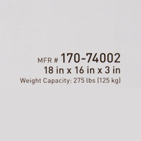 Seat Cushion McKesson 18 W X 16 L X 3 D Inch Foam / Gel