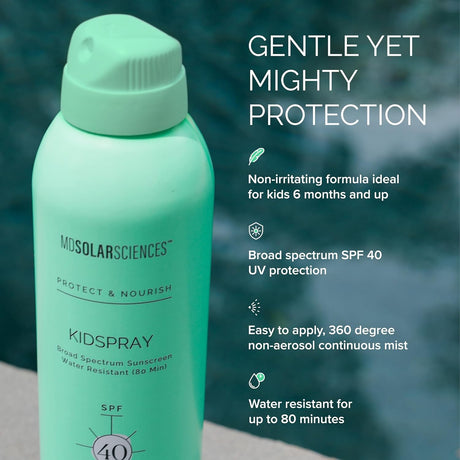 MDSolarSciences KidSpray SPF 40 Sunscreen Spray, 6 oz