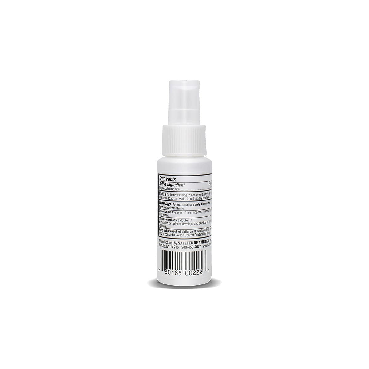 Safetec Instant Hand Sanitizer Spray, Fresh Scent, 2 fl oz, Case of 24