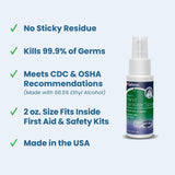 Safetec Instant Hand Sanitizer Spray, Fresh Scent, 2 fl oz, Case of 24