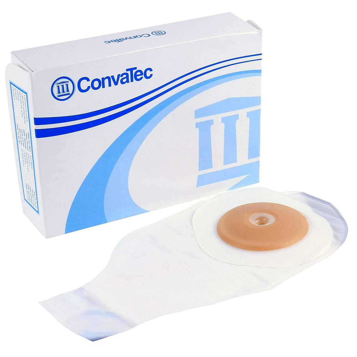 ConvaTec ActiveLife One-Piece Colostomy Pouch, Convex, Pre-Cut, Transparent, 12-Inch