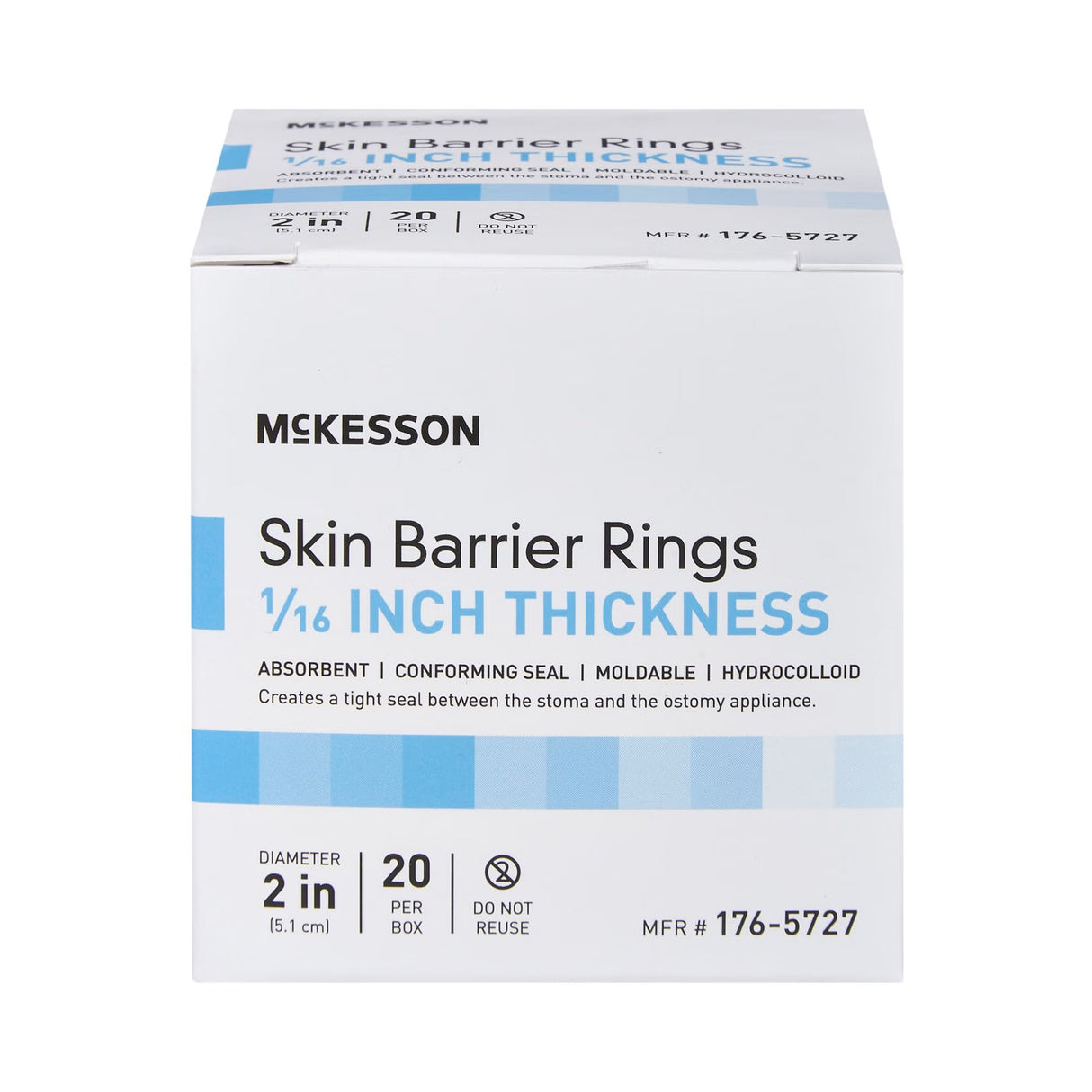 McKesson Skin Barrier Ring, 1/16-Inch Thick, 2-Inch Diameter
