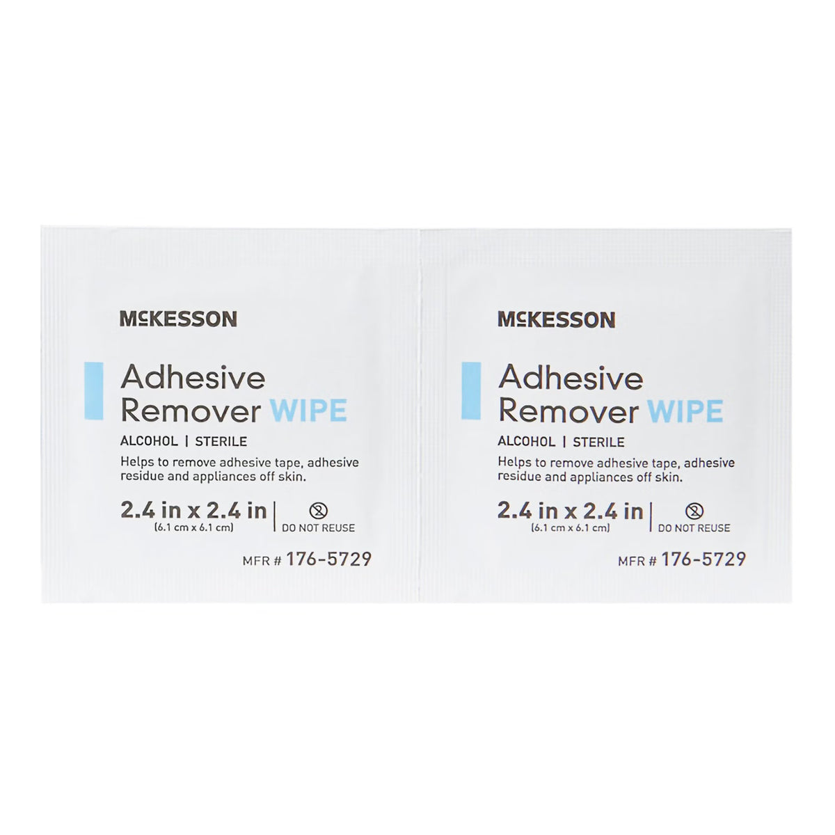 McKesson Adhesive Remover, 2-2/5 x 2-2/5 Inch Wipe