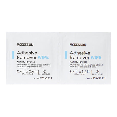 McKesson Adhesive Remover, 2-2/5 x 2-2/5 Inch Wipe