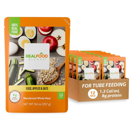 Real Food Blends Tube Feeding Formula, Eggs, Apples & Oats, 9.4 oz