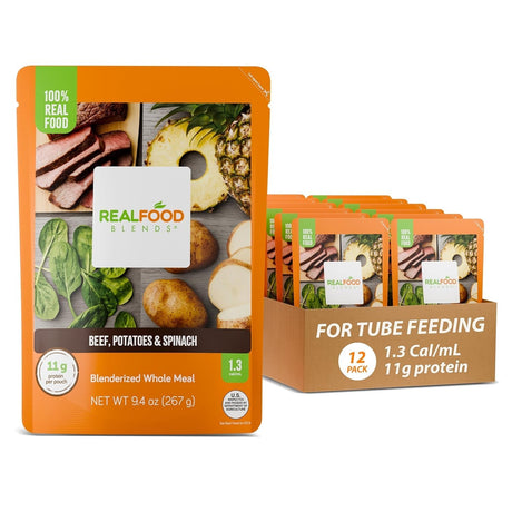 Real Food Blends Tube Feeding Formula, Eggs, Apples & Oats, 9.4 oz