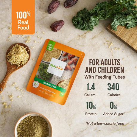 Real Food Blends Tube Feeding Formula, Quinoa, Kale & Hemp, 9.4 oz