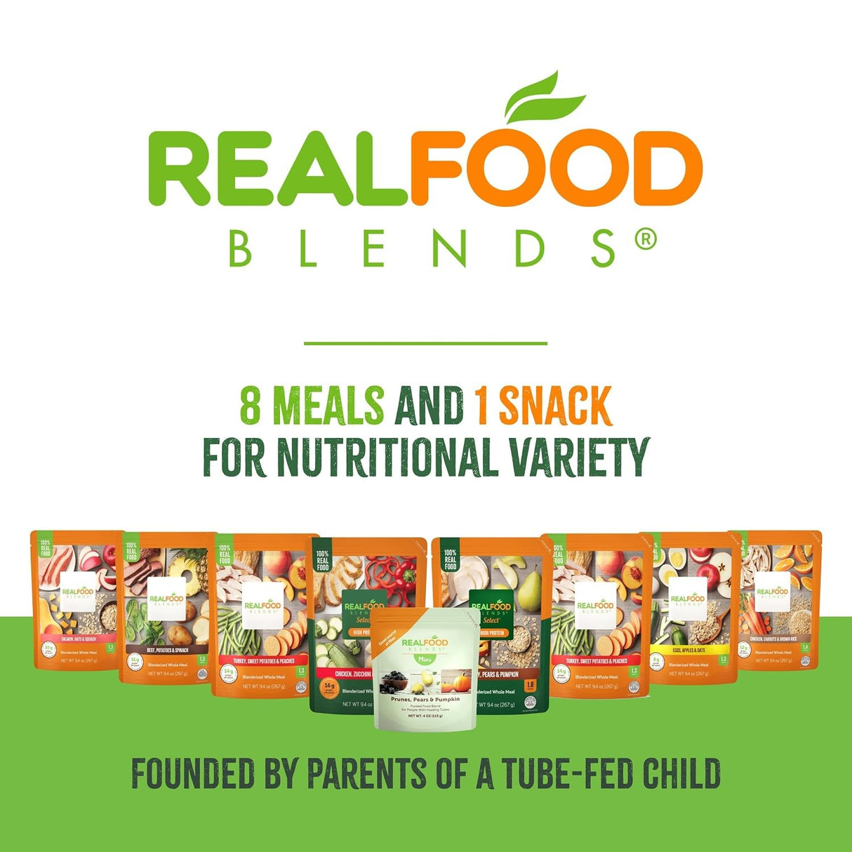 Real Food Blends Tube Feeding Formula, Quinoa, Kale & Hemp, 9.4 oz
