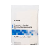 McKesson Emergency Rescue Blanket, 56 x 90", Tissue / Poly Laminate, Yellow - 18-077 - LL Medico
