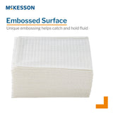 McKesson Deluxe Procedure Towel, White, 13 x 18", 2-Ply Tissue / Poly Backing, Waffle Embossed, Non-Radiopaque, NonSterile - 18-865CVS - LL Medico
