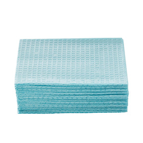 McKesson Premium, Procedure Towel, 13 x 18", Blue, 3-Ply Tissue / Poly Backing, Nonsterile, Waffle Embossed, Non-Radiopaque - 18-887 - LL Medico