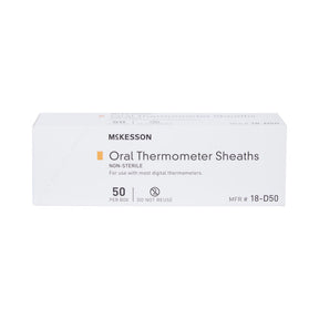 McKesson Oral Thermometer Probe Cover, 50 Count