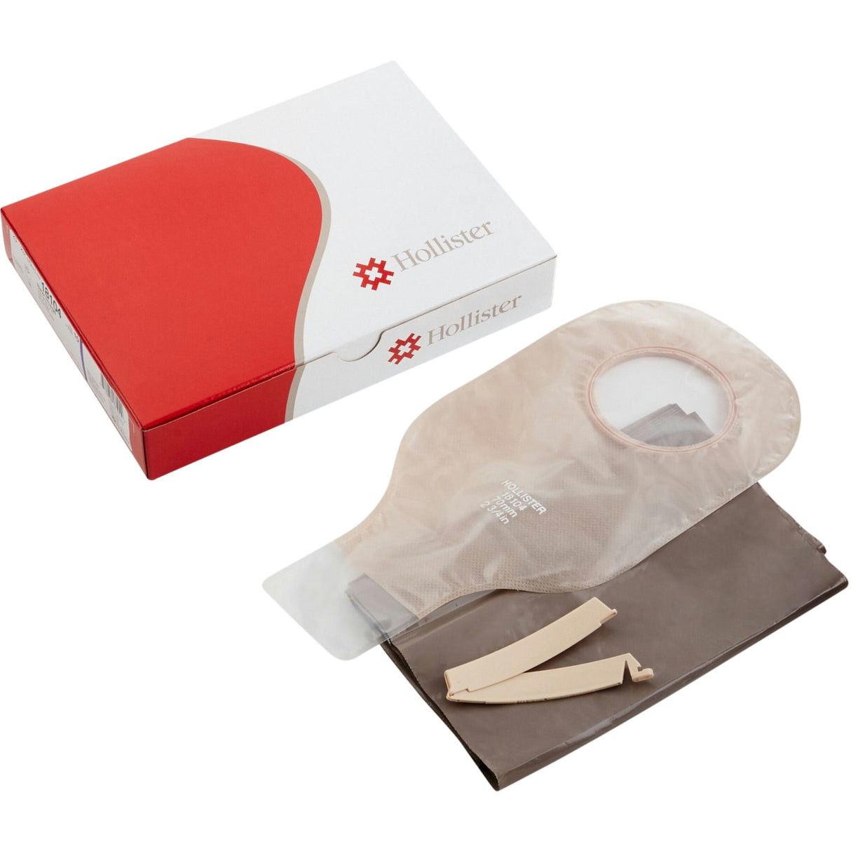 Hollister New Image Two-Piece Colostomy Pouch, Drainable, Beige, 12-Inch