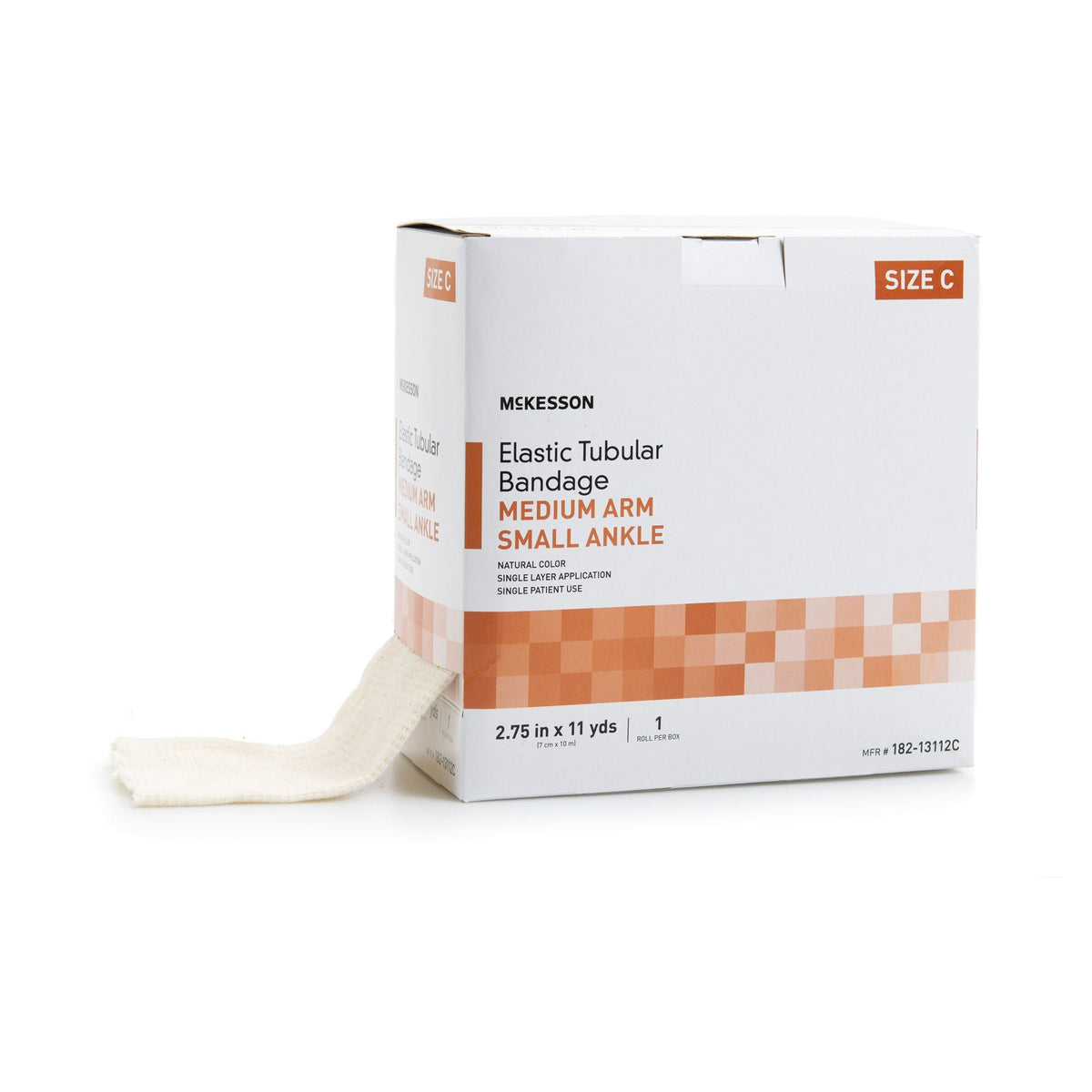 McKesson Spandagrip, Elastic Tubular Support Bandage, Pull On, Natural, Cotton / Elastane / Polyester, NonSterile, Standard Compression, 11 Yard - LL Medico