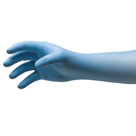 NitriDerm EP Extended Cuff Nitrile Exam Gloves, Medium, Box of 100