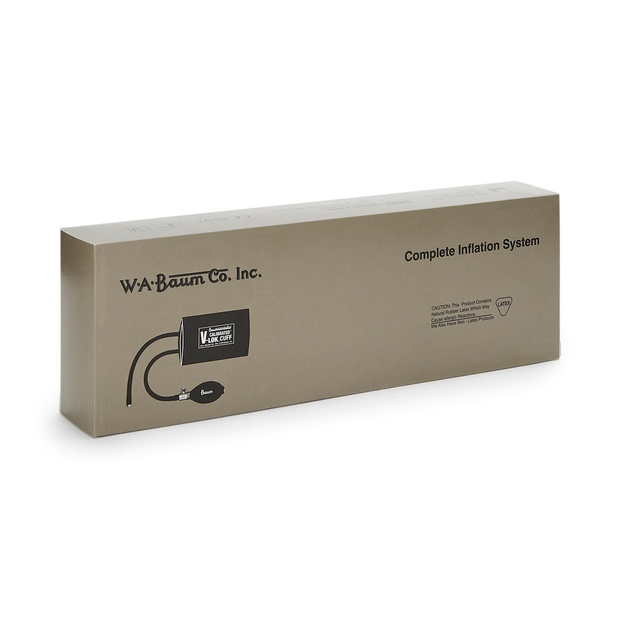 W.A. Baum Calibrated V-Lok Blood Pressure Cuff and Bulb, Large Adult