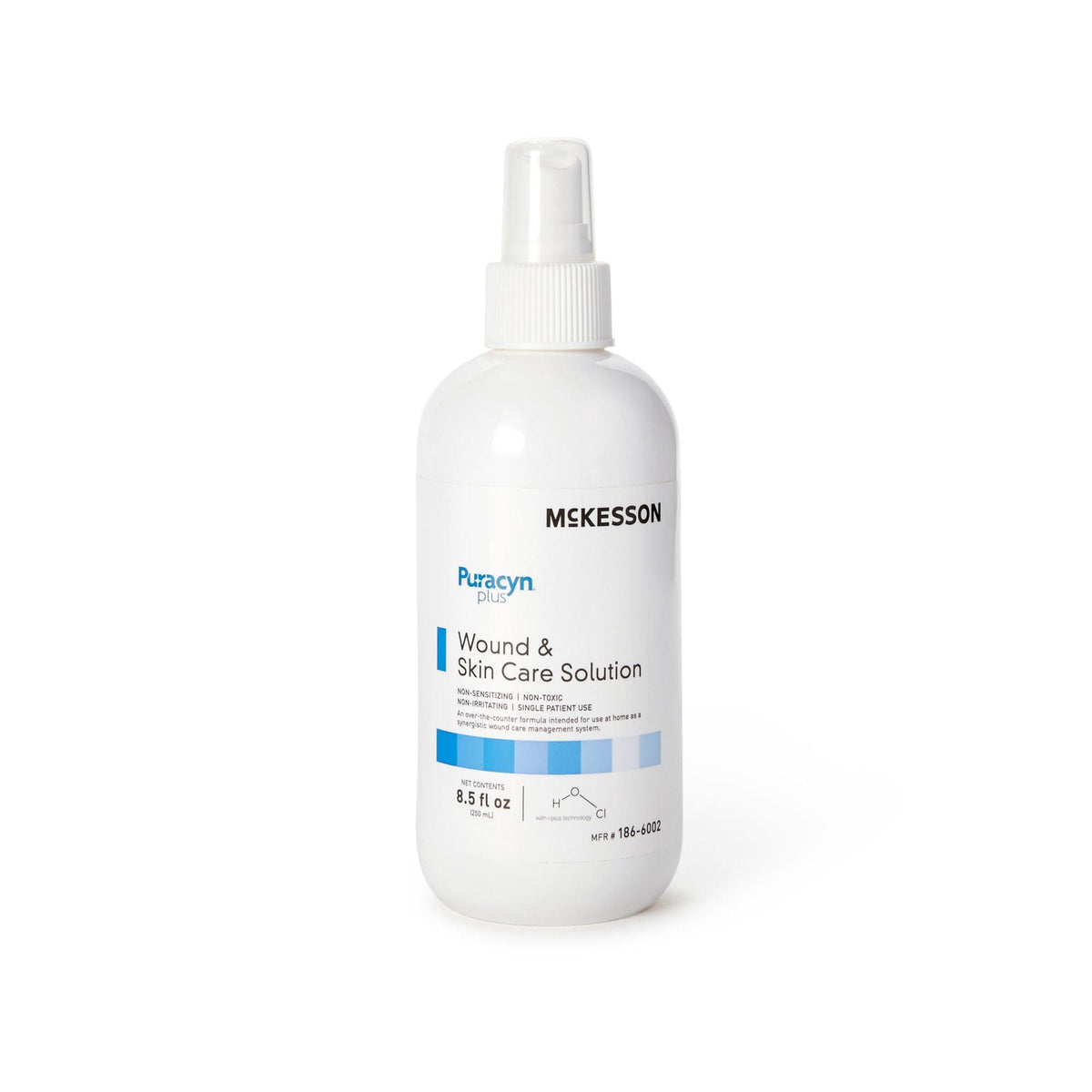 McKesson Puracyn Plus, Antimicrobial Wound Cleanser, NonSterile, 8.5 oz Pump Bottle - 186-6002 - LL Medico