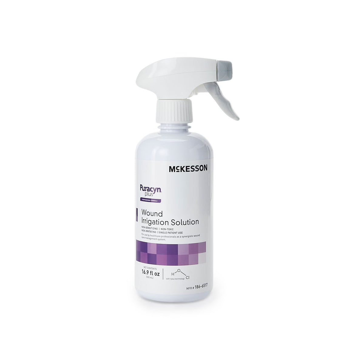 McKesson Puracyn Plus Professional Rx, Wound Cleanser, 16.9 oz Spray Bottle, NonSterile, Antimicrobial - 186-6517 - LL Medico