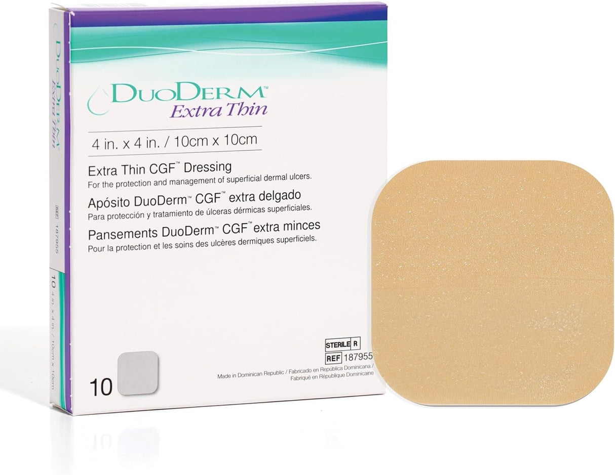 ConvaTec DuoDerm Extra Thin Hydrocolloid Dressing, 2 x 4 Inch