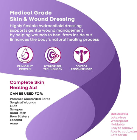 ConvaTec DuoDerm Extra Thin Spot Hydrocolloid Dressing, 1½ x 1¾ Inch