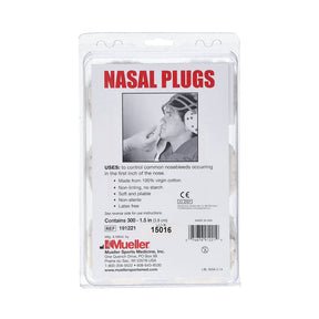 Mueller Nasal Packing, Non-Impregnated, White, Cotton, NonSterile, 1.5" Length - 191221-Pack - LL Medico