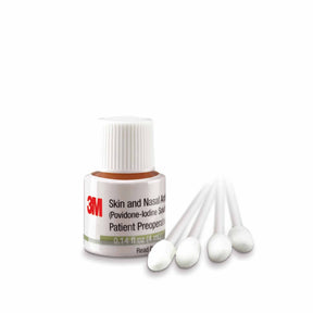 3M Skin and Nasal Antiseptic, Povidone-Iodine, 5% Strength, Liquid, NonSterile, 4 mL Bottle - 192401-Box - LL Medico