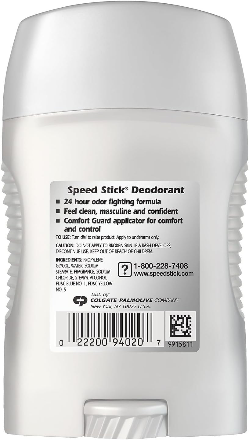Speed Stick Regular Deodorant, Solid, 1.8 oz