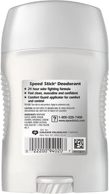 Speed Stick Regular Deodorant, Solid, 1.8 oz