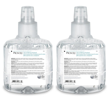 Provon Clear and Mild Foam Handwash, Unscented, 1200 mL Dispenser Refill