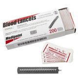 MEDIpoint Stainless Steel Lancets, 200 Count