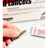 MEDIpoint Stainless Steel Lancets, 200 Count