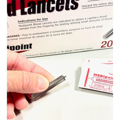 MEDIpoint Stainless Steel Lancets, 200 Count
