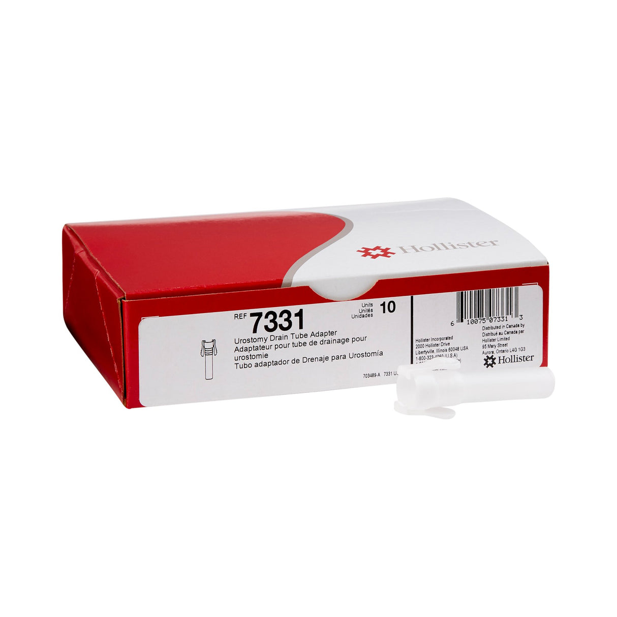Hollister Urostomy Drain Tube Adapter - 7331-Single - LL Medico