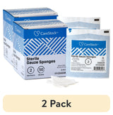 CareStock Gauze Sponge, 2 x 2 in. 12-Ply, Medical-Grade Cotton Wound Dressing