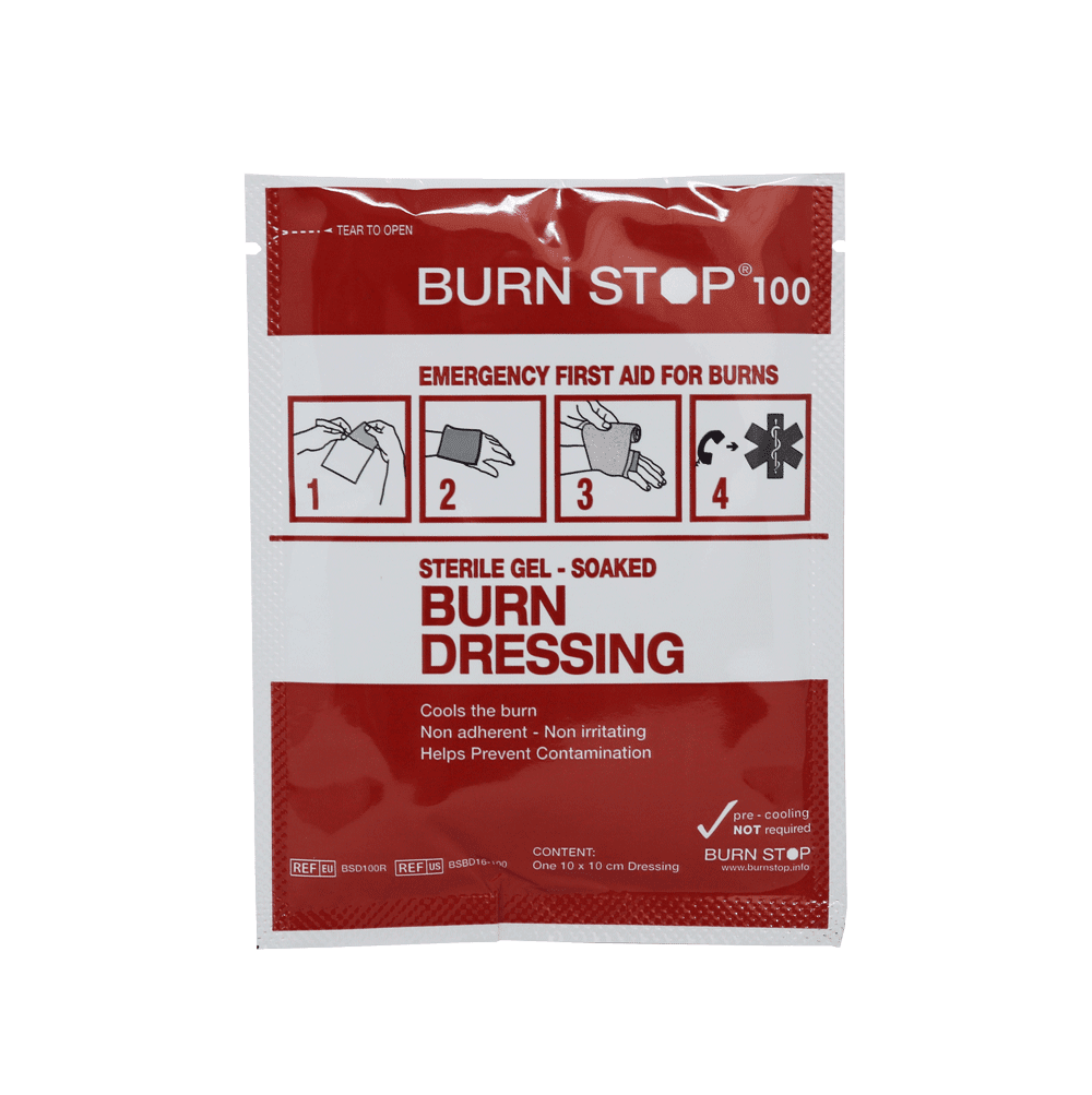 Burn Stop Hydrogel Burn Dressing, 4 x 4 Inch