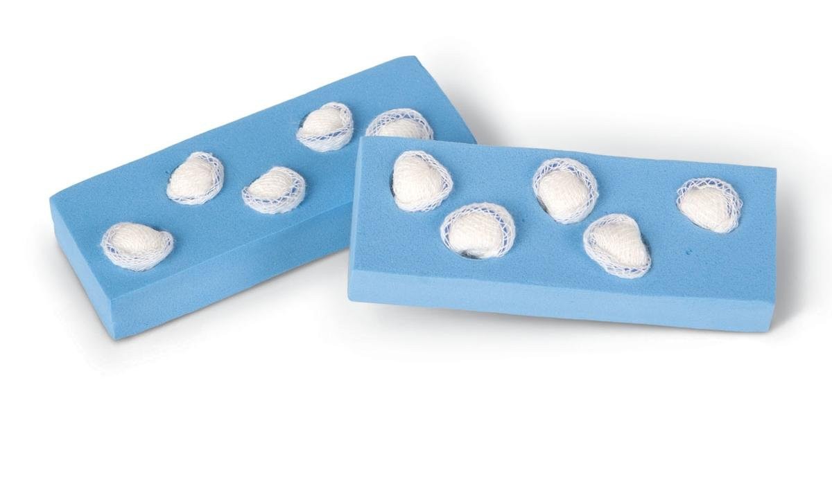 Teleflex Medical Surgical Peanut Sponge, 3/8 Inch Diameter