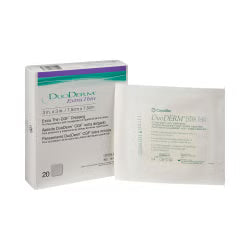 ConvaTec DuoDERM Extra Thin CGF Hydrocolloid Dressing, Square, Film Backing - 187901 - LL Medico
